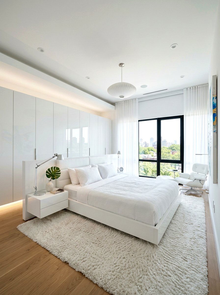 Contemporary White Bedroom - 30 light and airy bedroom ideas