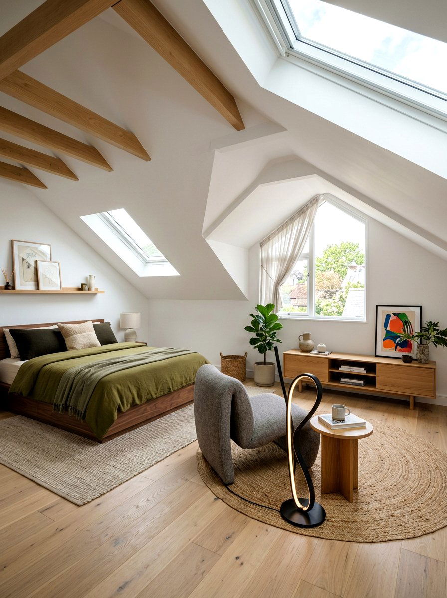 Contemporary attic guest room - 30 attic guest room ideas