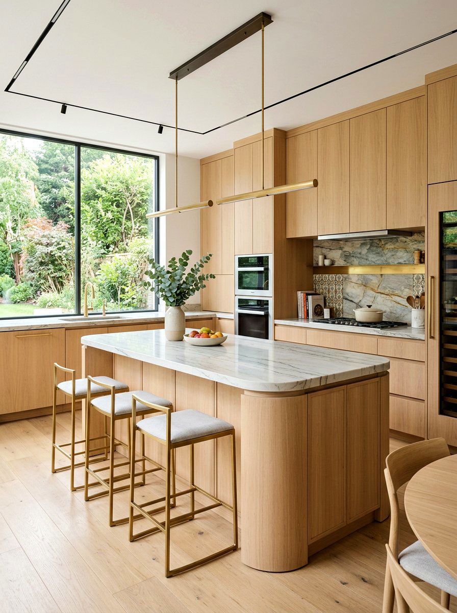 Contemporary blonde wood kitchen - 30 blonde wood kitchen ideas