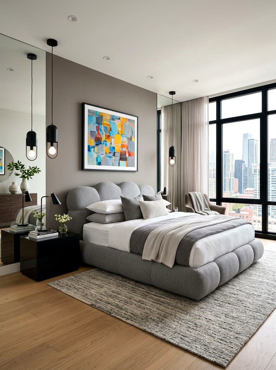 Contemporary cloud bed bedroom - 30 cloud bed bedroom ideas