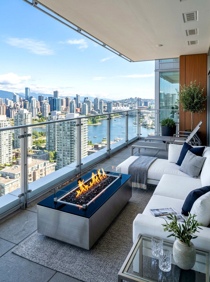 Contemporary gas fire pit - 30 fire pit ideas