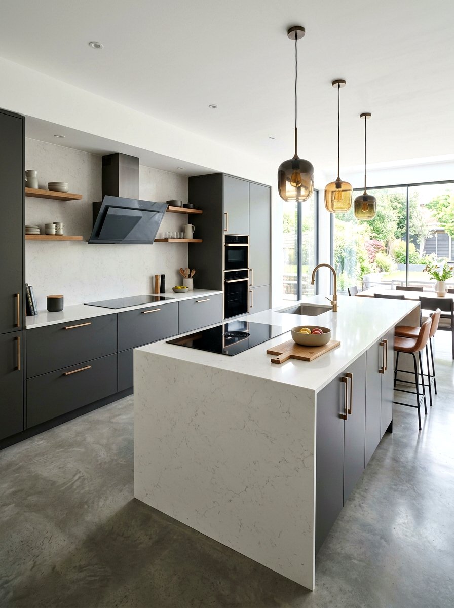 Contemporary kitchen mixed metals - 30 mixed metal kitchen ideas