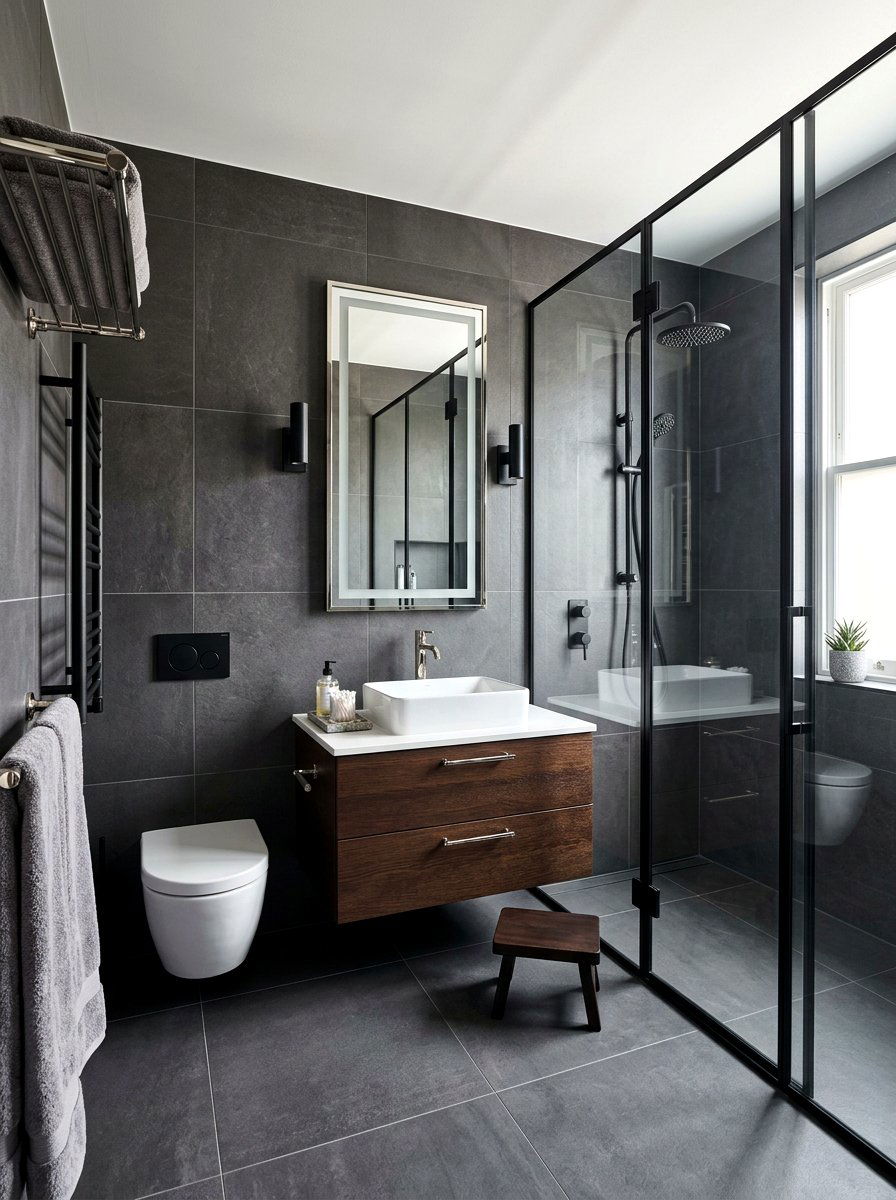 Contemporary mixed metal bathroom - 30 mixed metal bathroom decor ideas