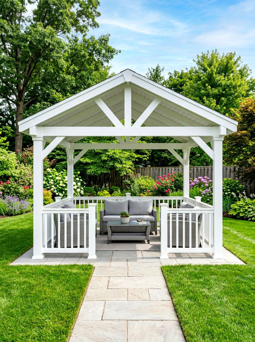 Contemporary vinyl gazebo - 30 modern gazebo ideas
