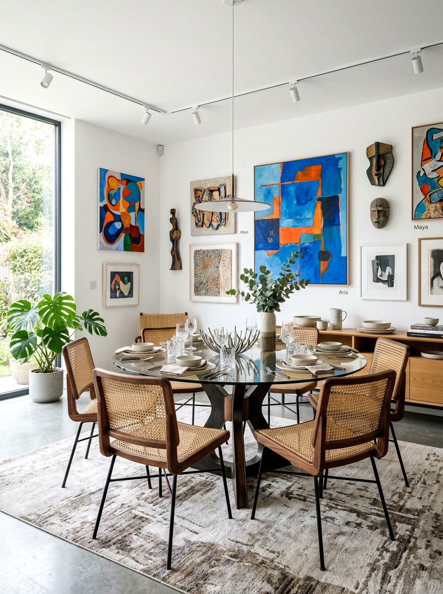 Contemporary woven cane chairs - 30 cane dining chair ideas