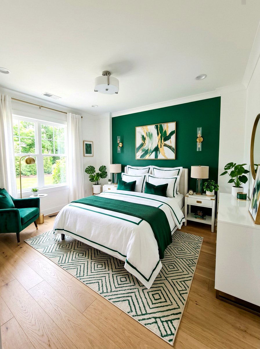 Contrast Trim Piped Bedding - 30 piped bedding ideas