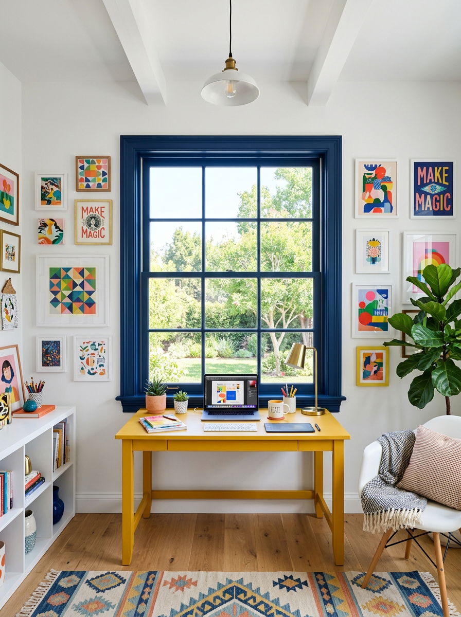 Contrasting window trim - 30 window trim ideas