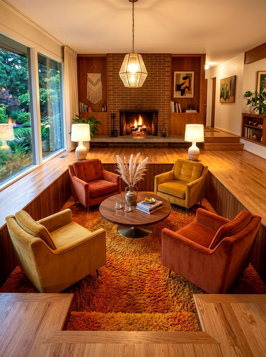 Conversation pit layout - 30 room zoning furniture layout ideas
