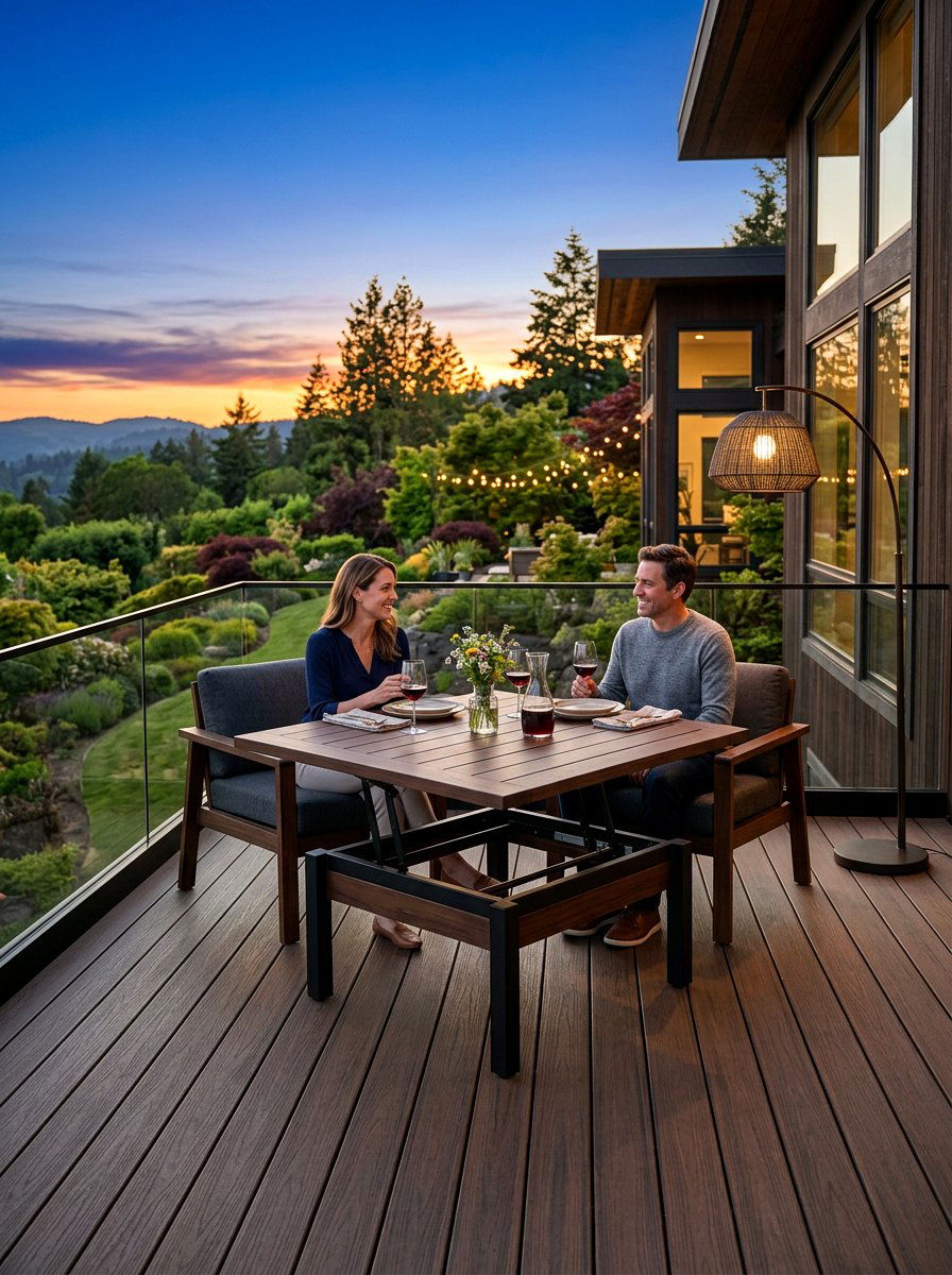 Convertible Coffee Table - 30 compact patio furniture ideas