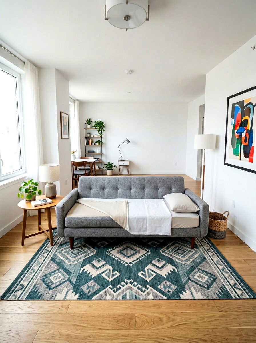 Convertible Sofa Bed - 30 studio apartment ideas