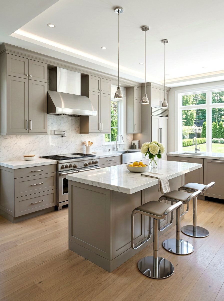 Cool Taupe Kitchen Tones - 30 taupe kitchen ideas