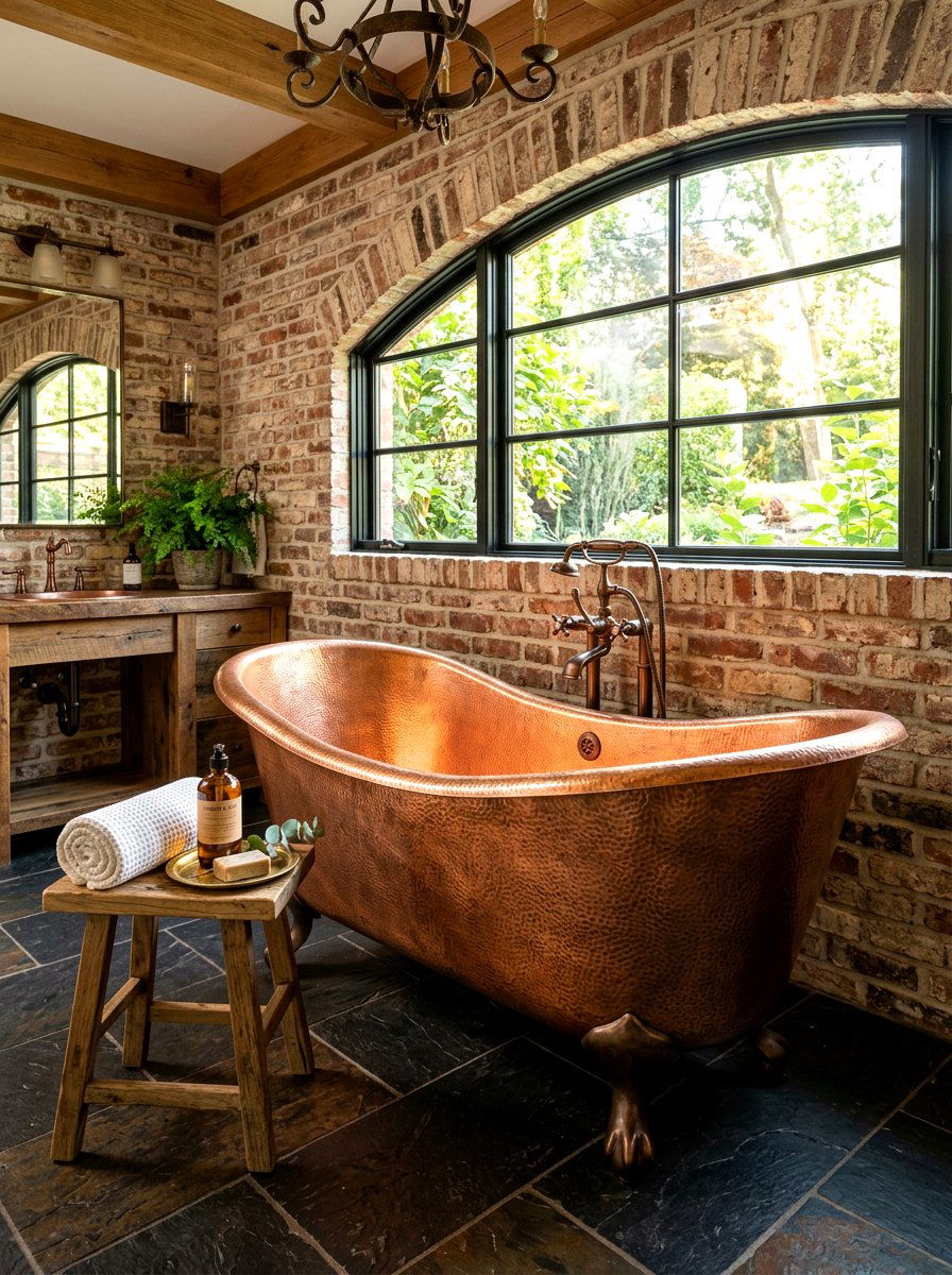 Copper Bathtub - 30 luxury bathroom ideas