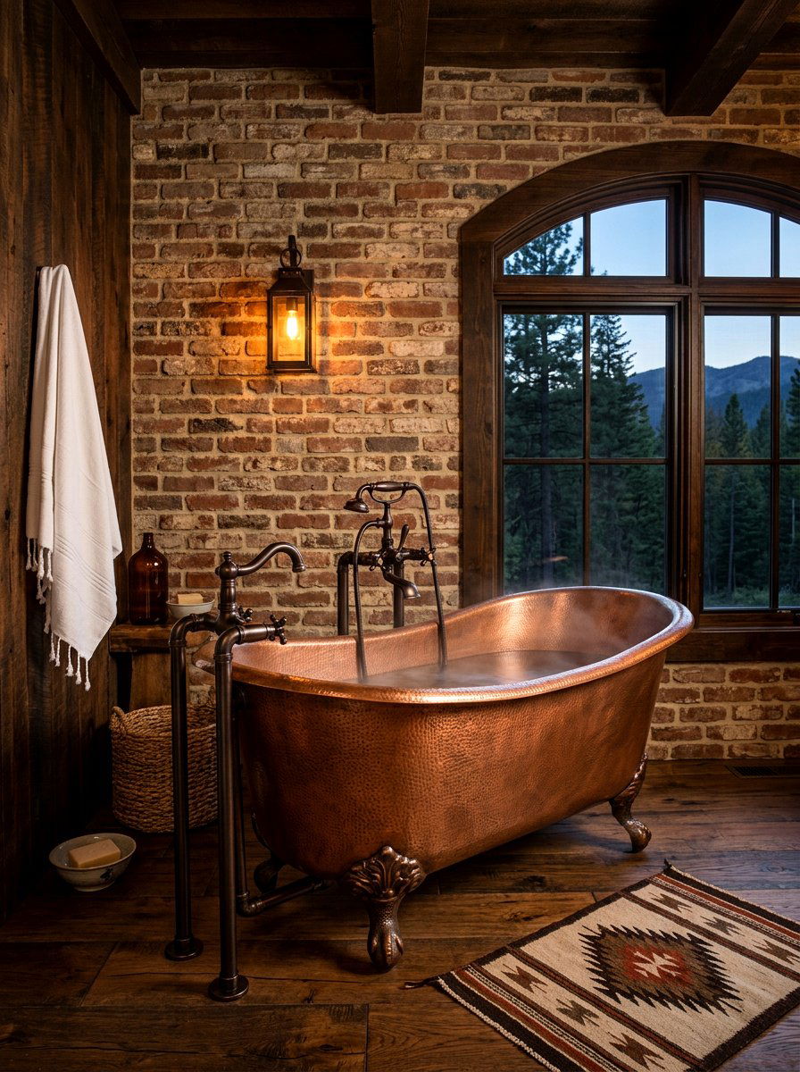 Copper Clawfoot Tub - 30 clawfoot tub ideas