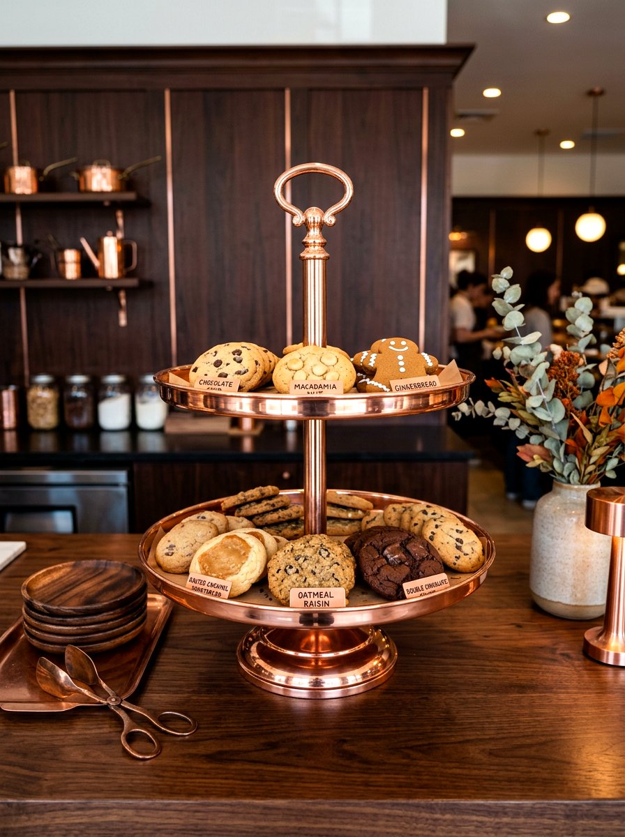 Copper Cookie Stand - 30 cookie station ideas