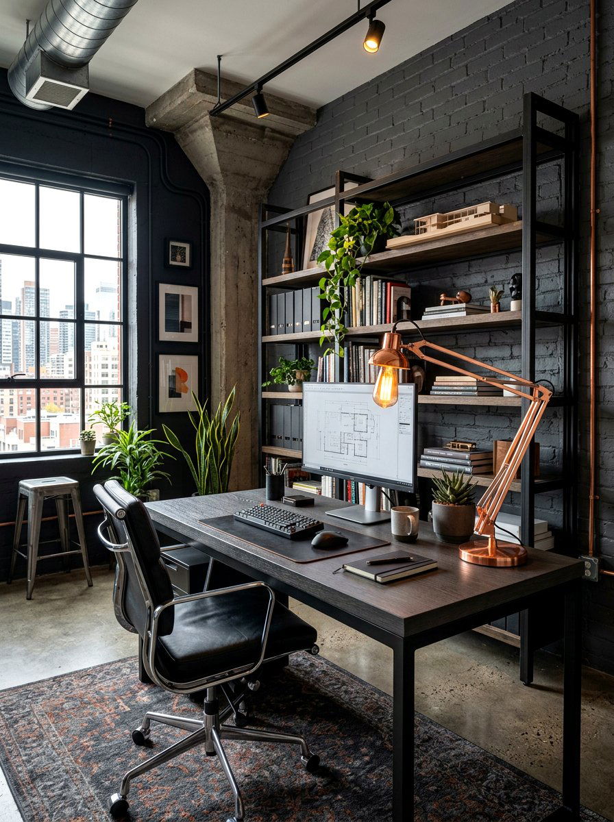 Copper Finish Lamp - 30 desk lamp styling ideas