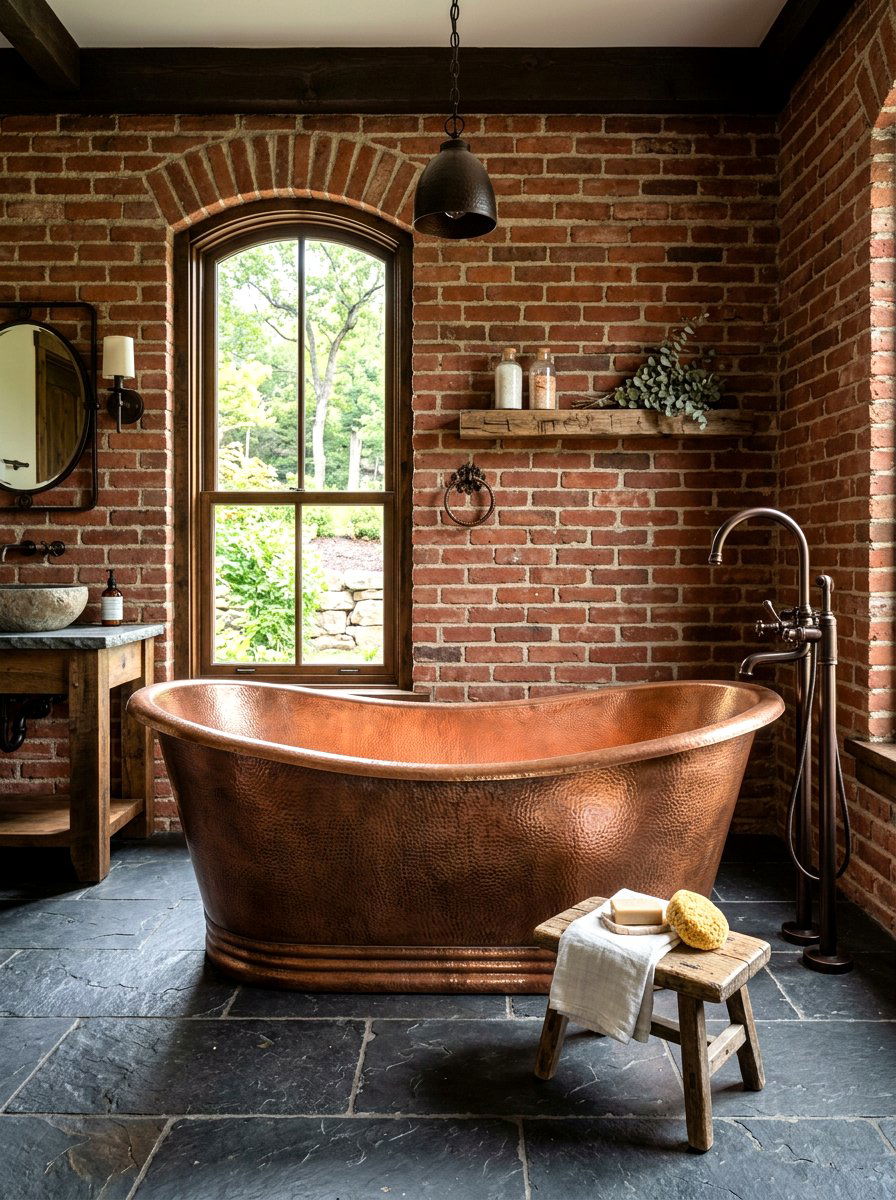 Copper Freestanding Tub - 30 freestanding tub ideas
