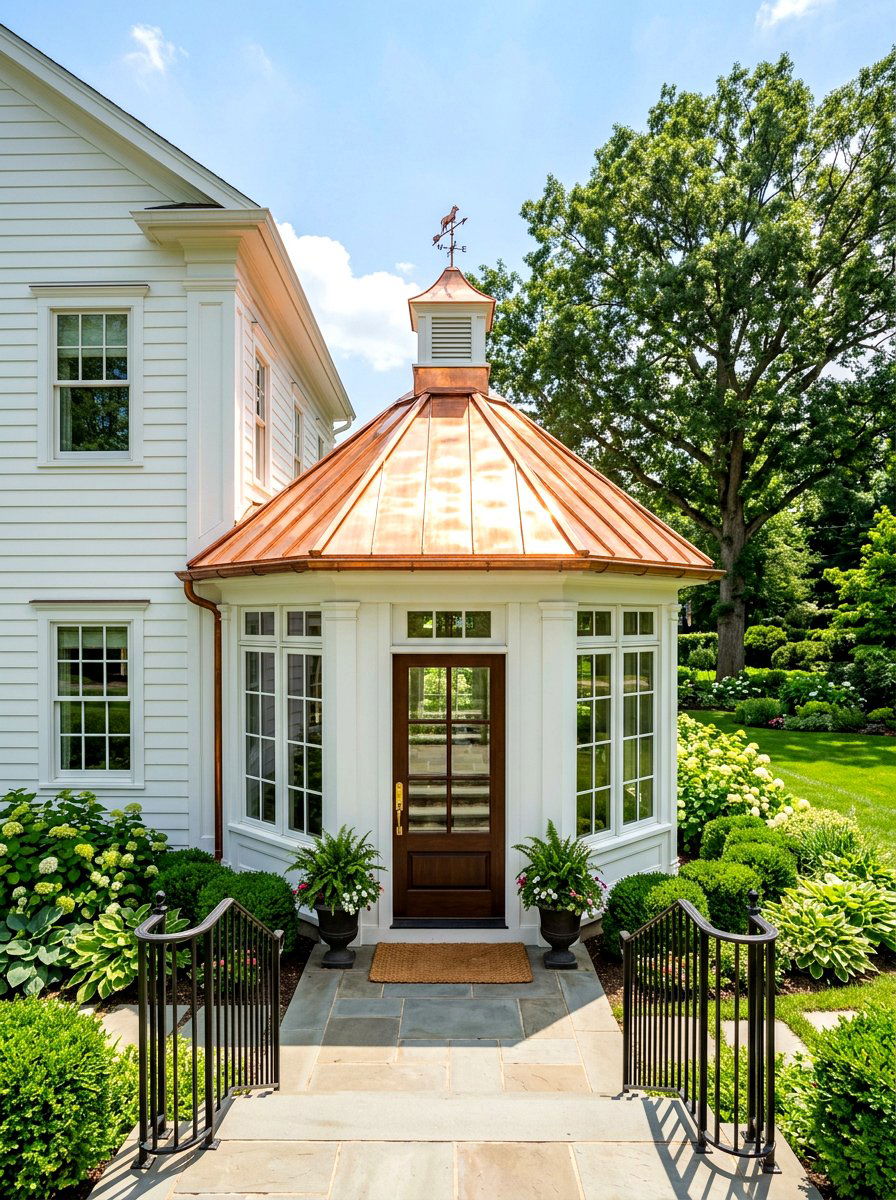 Copper Front Porch Roof - 30 front porch roof ideas
