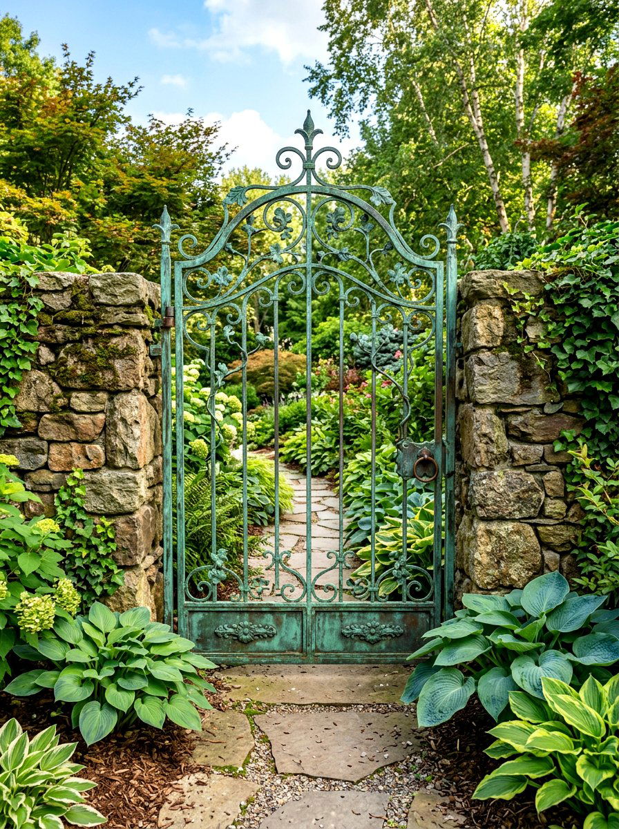 Copper Garden Gate - 30 garden gate ideas