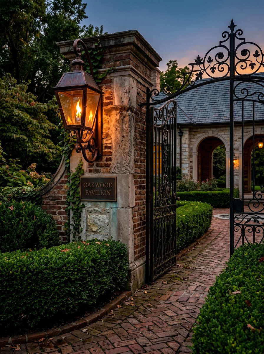 Copper Gas Lanterns - 30 pavilion lighting ideas