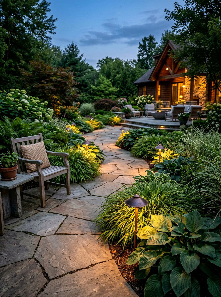 Copper Landscape Lights - 30 no harsh light patio ideas
