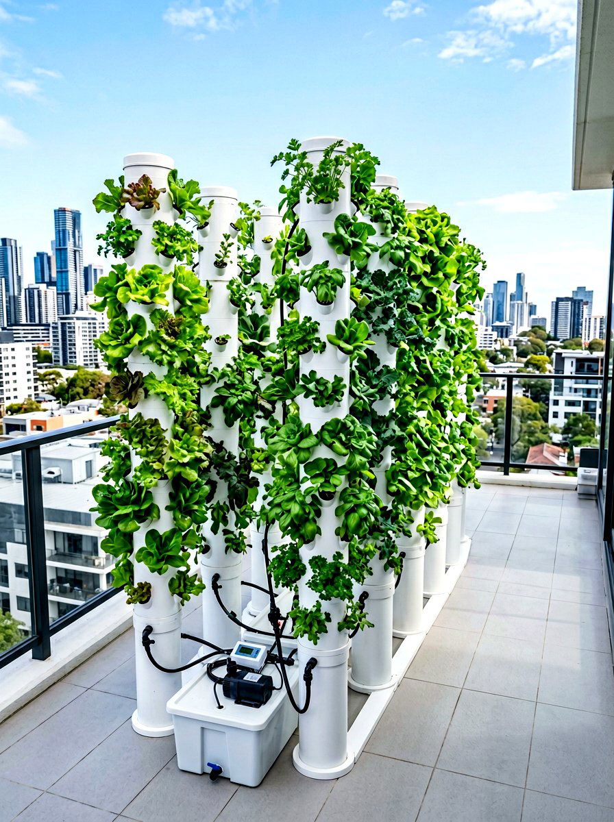 Copper Pipe Hanging Planter - 30 modern vertical garden ideas