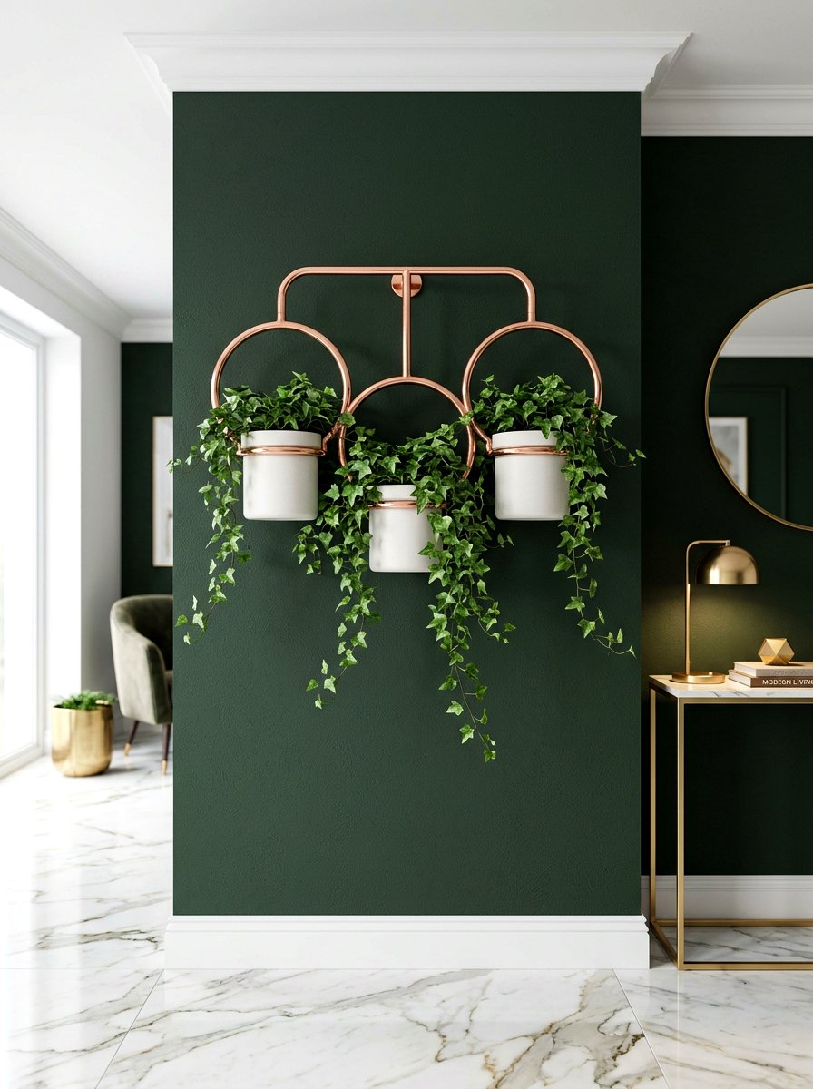 Copper Plant Holder - 30 wall garden planter ideas