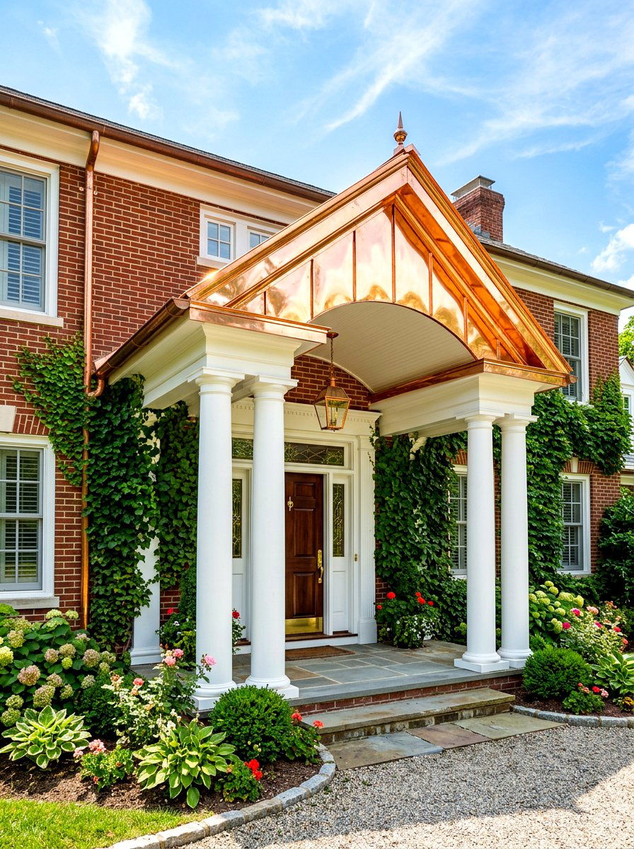 Copper Roof Portico - 30 portico ideas