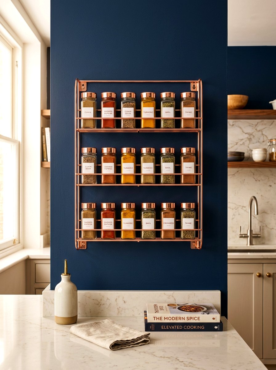 Copper Spice Rack - 30 spice rack ideas