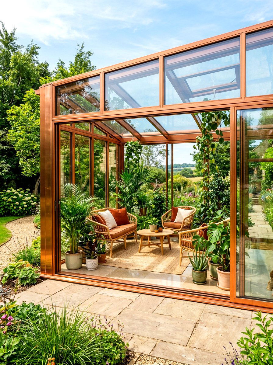 Copper Sunroom - 30 fall color drench ideas