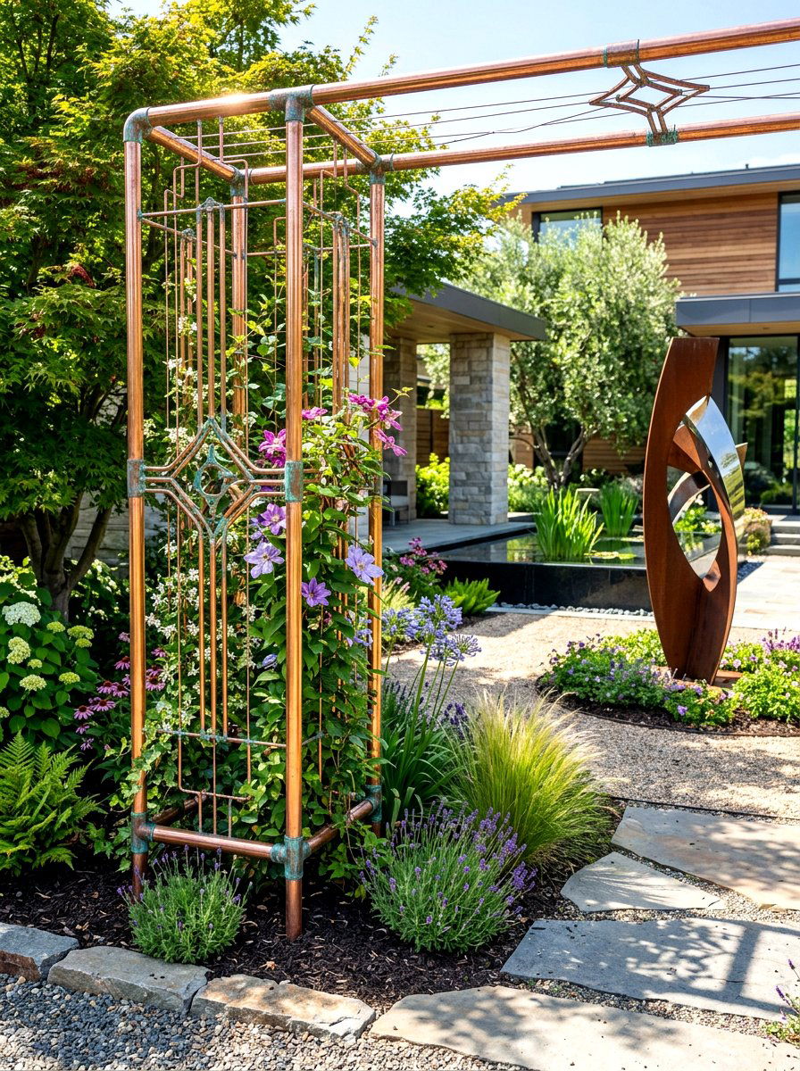 Copper Trellis - 30 grape arbor ideas