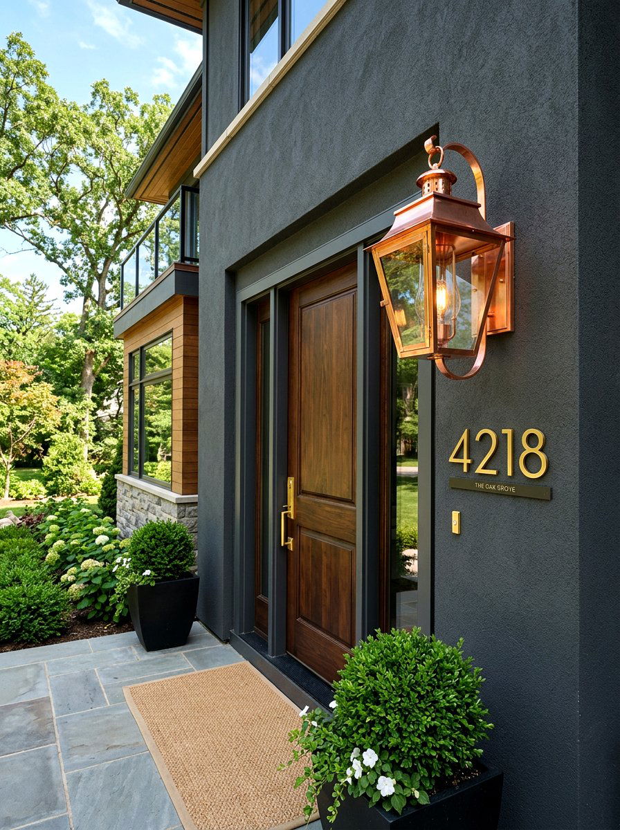 Copper Wall Lantern For Front Entry - 30 porch lantern styling ideas aesthetic