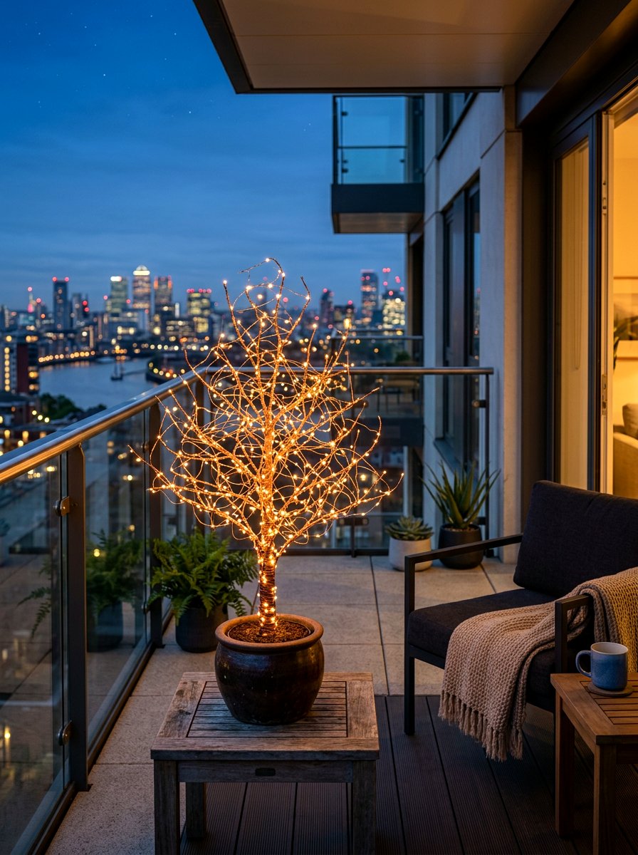 Copper Wire Light - 30 tree lighting ideas