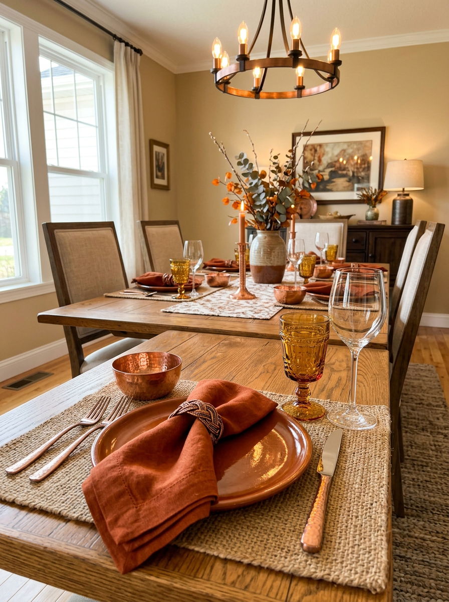 Copper Wire Napkin Ring - 30 napkin ring ideas