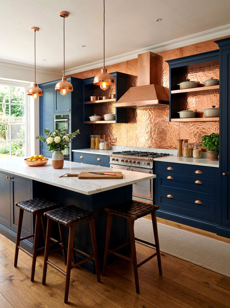 Copper contact paper - 30 rental friendly kitchen backsplash ideas