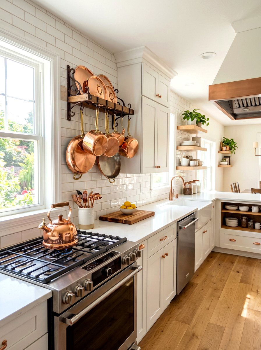 Copper kitchen accents - 30 fall reset home ideas