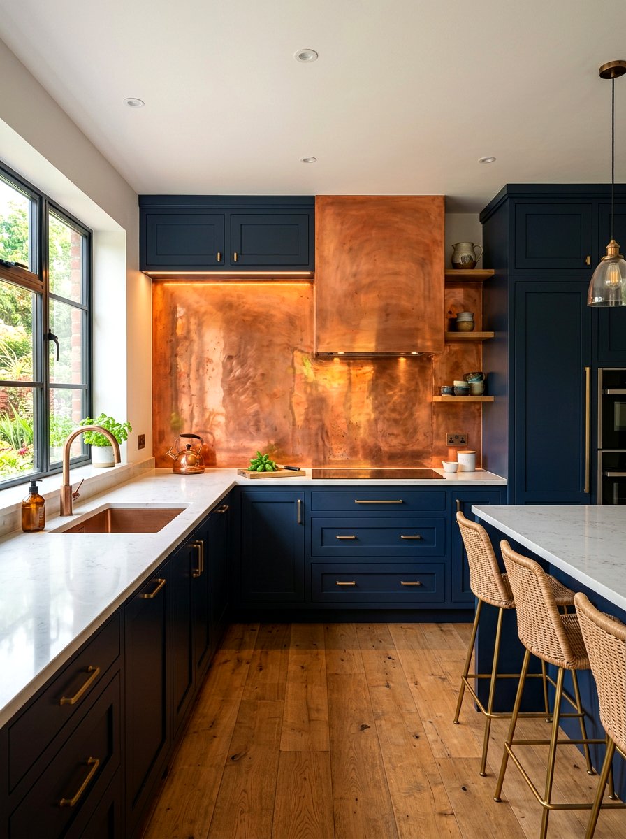 Copper slab backsplash - 30 slab backsplash ideas