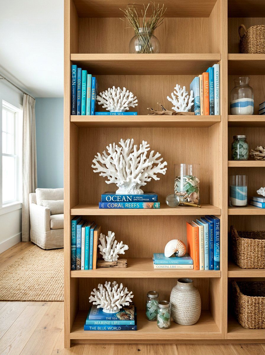 Coral Decor Accent - 30 palm beach decor ideas