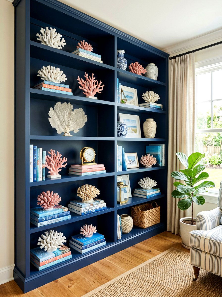 Coral Motif Home Decor - 30 southern prep decor ideas