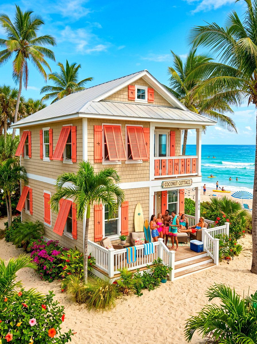 Coral Shutters - 30 shutters color ideas