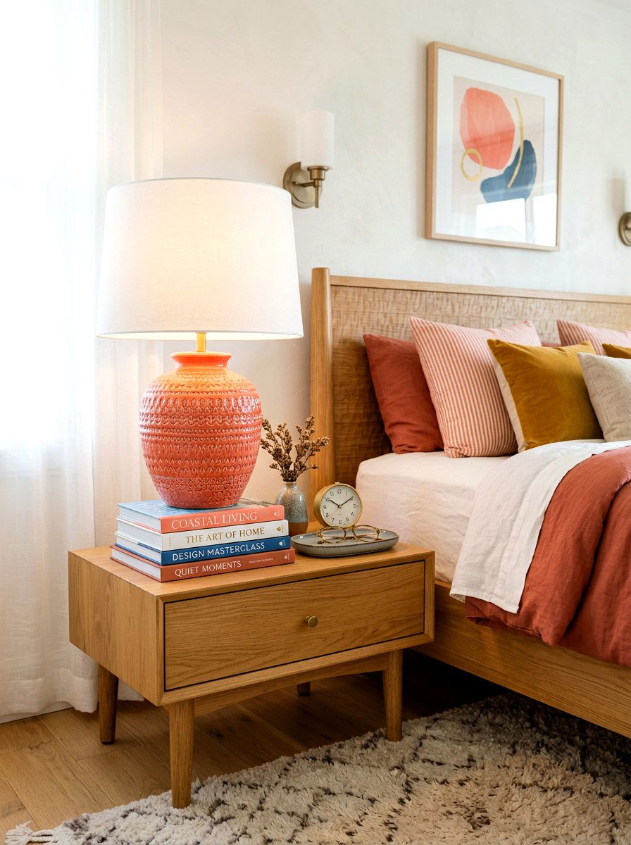 Coral table lamps - 30 coral decor ideas