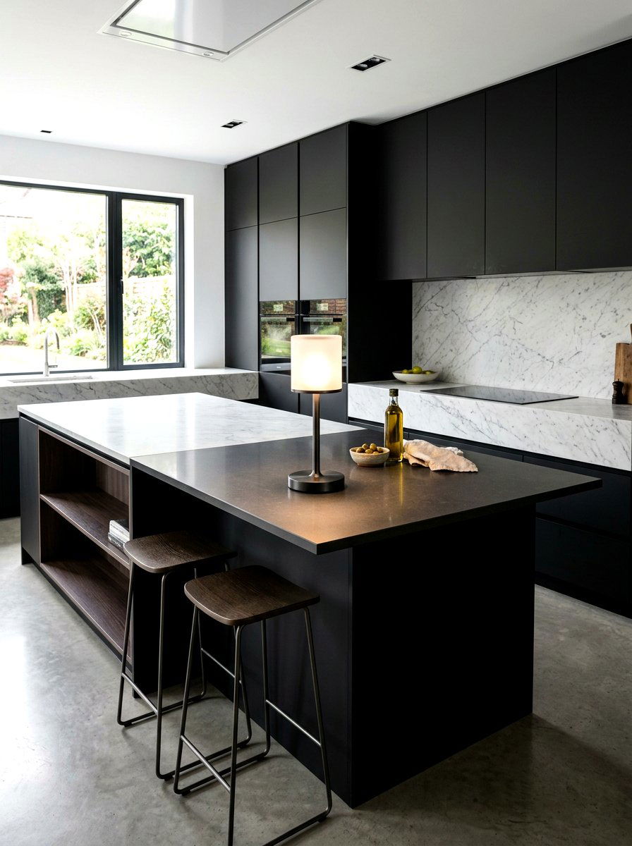 Cordless Kitchen Counter Lamp - 30 moody lamp lit kitchen ideas