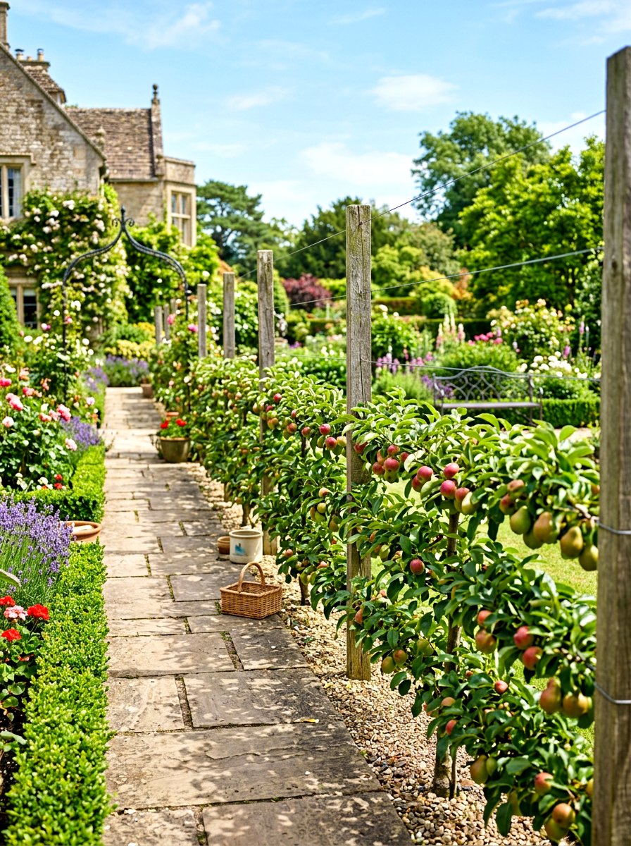 Cordon espalier - 30 espalier wall garden ideas