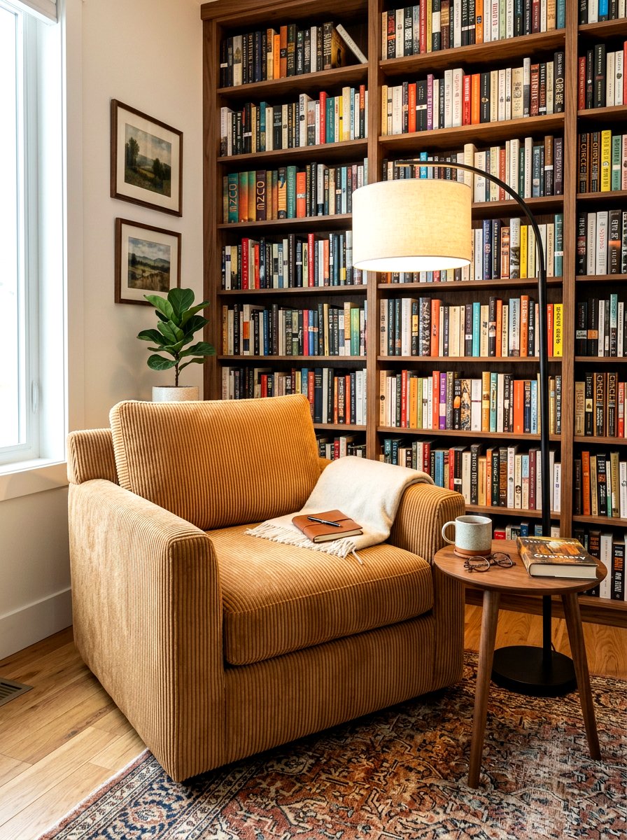Corduroy Accent Chairs - 30 newstalgia home decor ideas