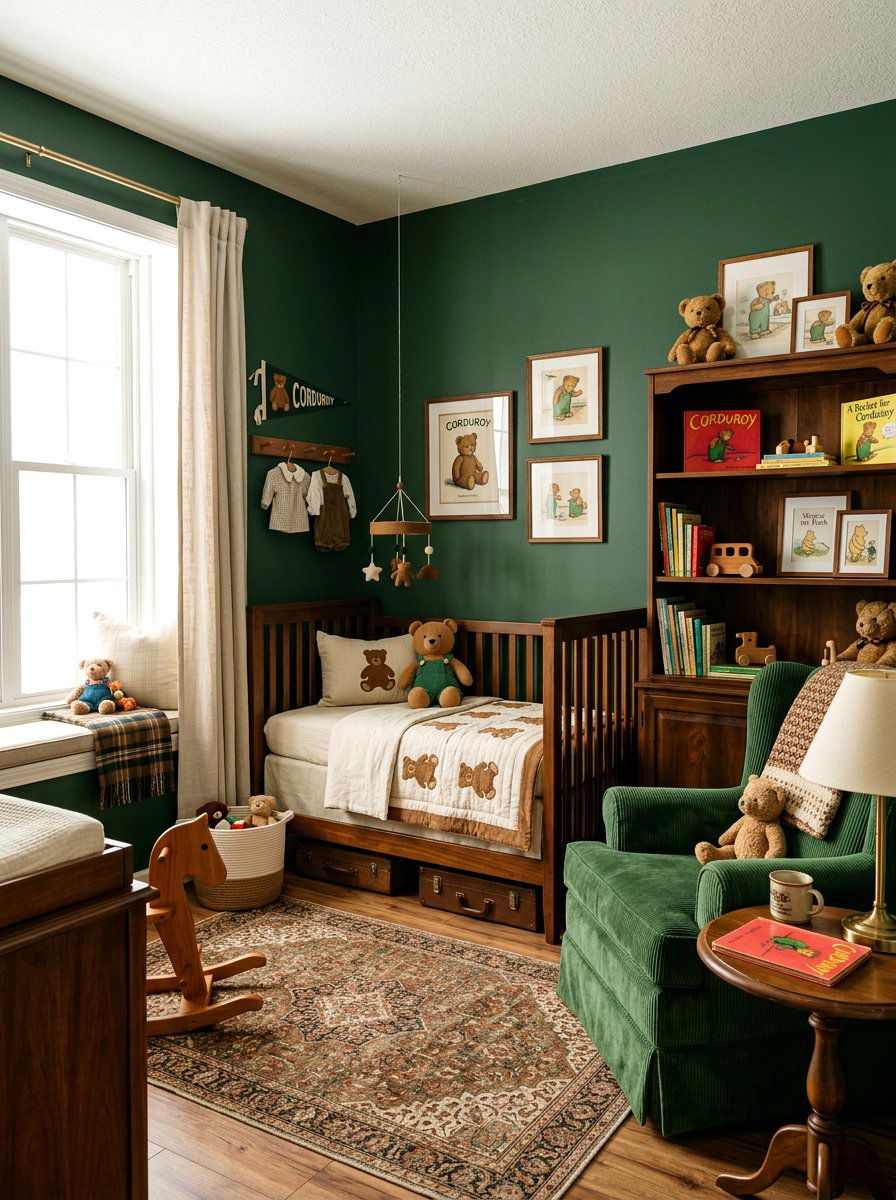 Corduroy Bear Bedroom Nursery - 30 storybook nursery ideas
