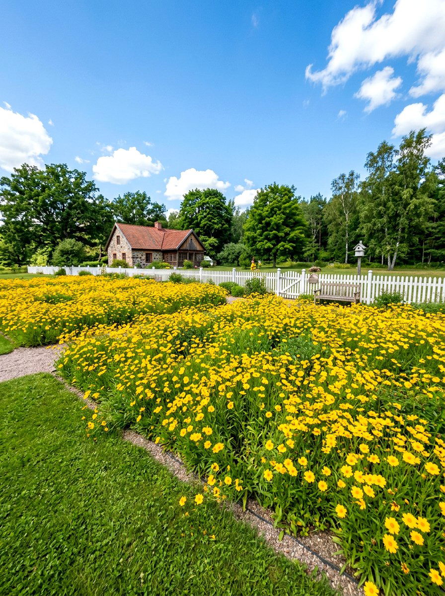 Coreopsis Sun Garden - 30 butterfly haven backyard ideas