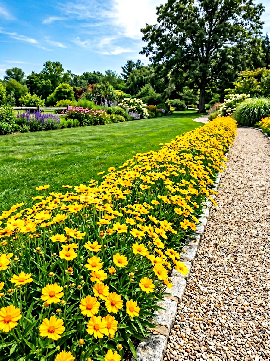 Coreopsis Sunny Edge - 30 butterfly garden ideas