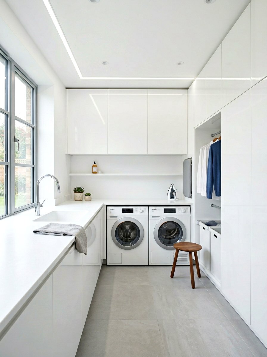 Corian Laundry Counter - 30 laundry room countertop ideas