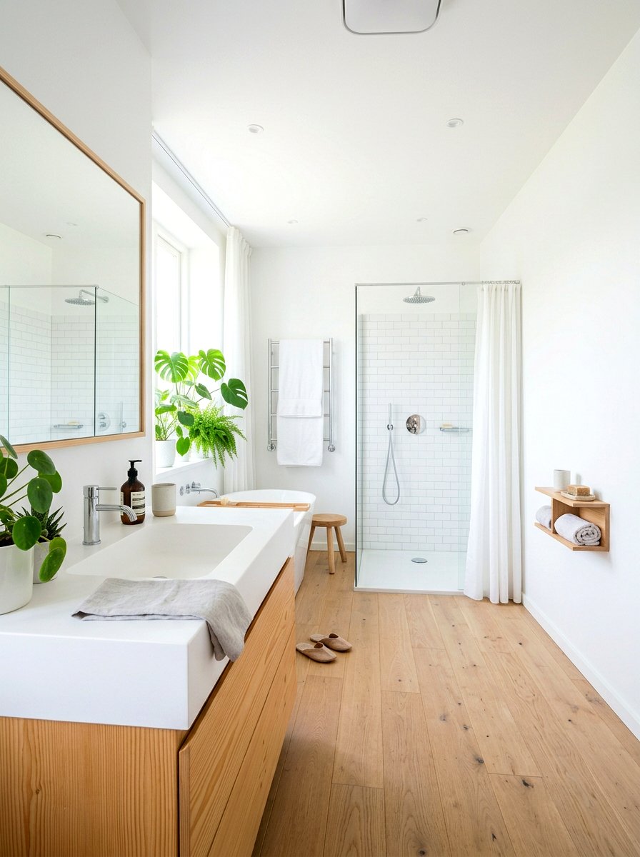 Corian white bathroom sink - 30 integrated sink countertop ideas