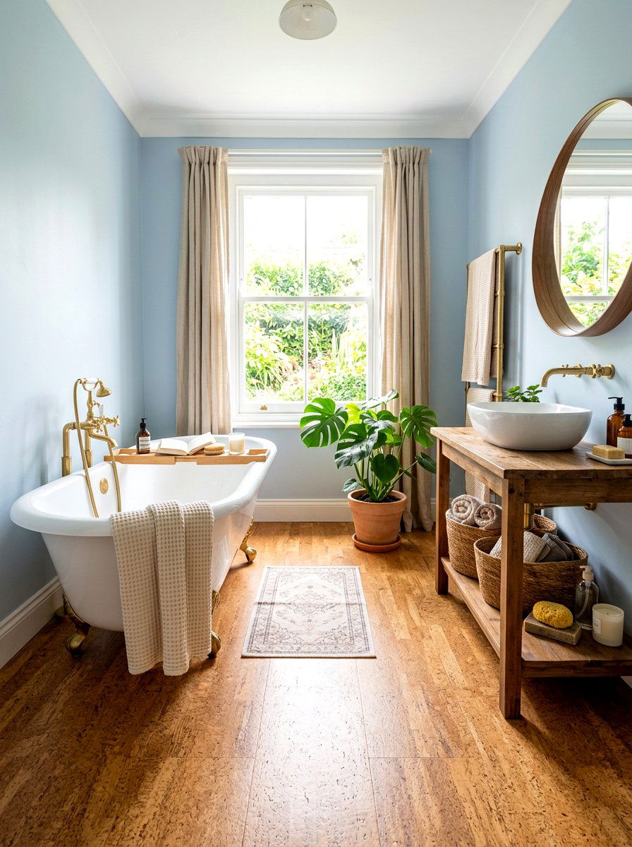 Cork Bathroom Flooring - 30 nontoxic bathroom ideas