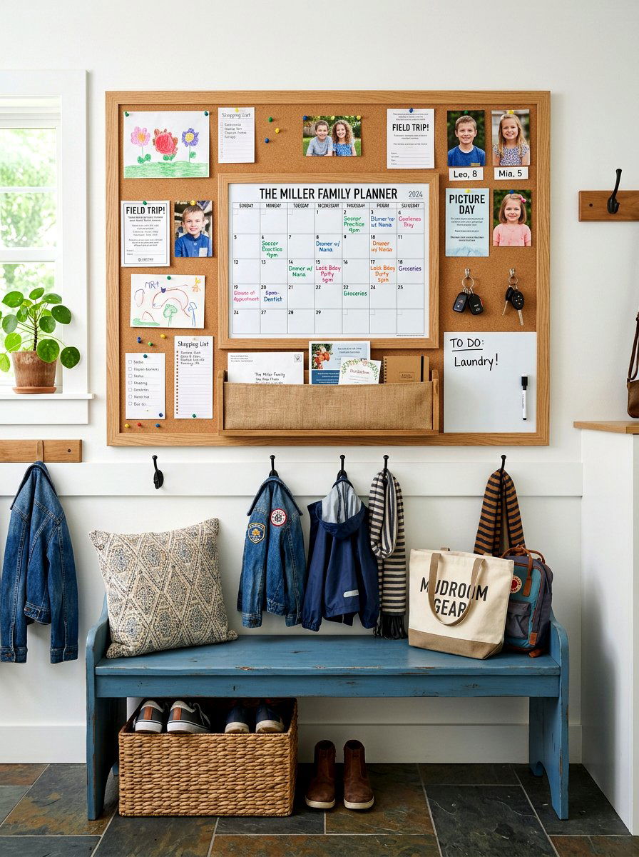 Cork Board Combination - 30 mail drop zone ideas